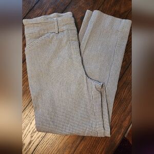 Women's Black And White Checkered Pants